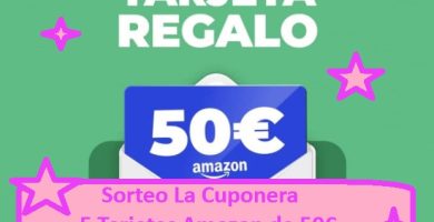 Sorteo La Cuponera de 5 Tarjetas Amazon de 50€