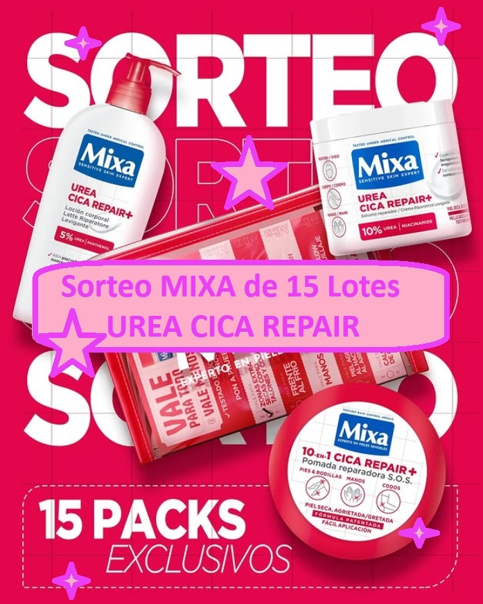 Sorteo MIXA de 15 Lotes Urea Cica Repair