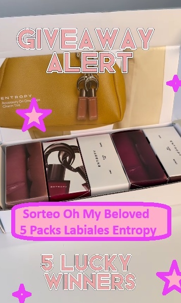 Sorteo Oh My Beloved de 5 Packs Labiales Entropy