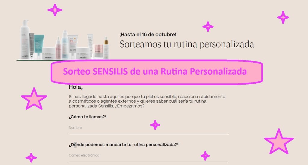 Sorteo SENSILIS de una Rutina Personalizada