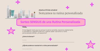 Sorteo SENSILIS de una Rutina Personalizada
