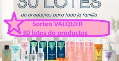 Sorteo VALQUER de 30 lotes de productos