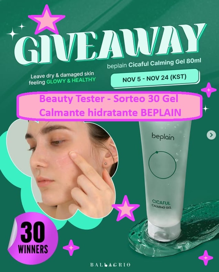 Beauty Tester - Sorteo 30 Gel Calmante hidratante BEPLAIN