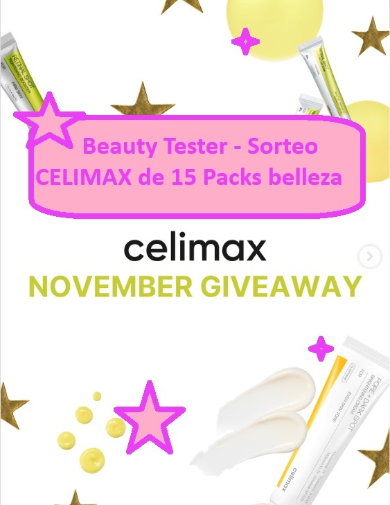 Beauty Tester - Sorteo CELIMAX de 15 Packs belleza