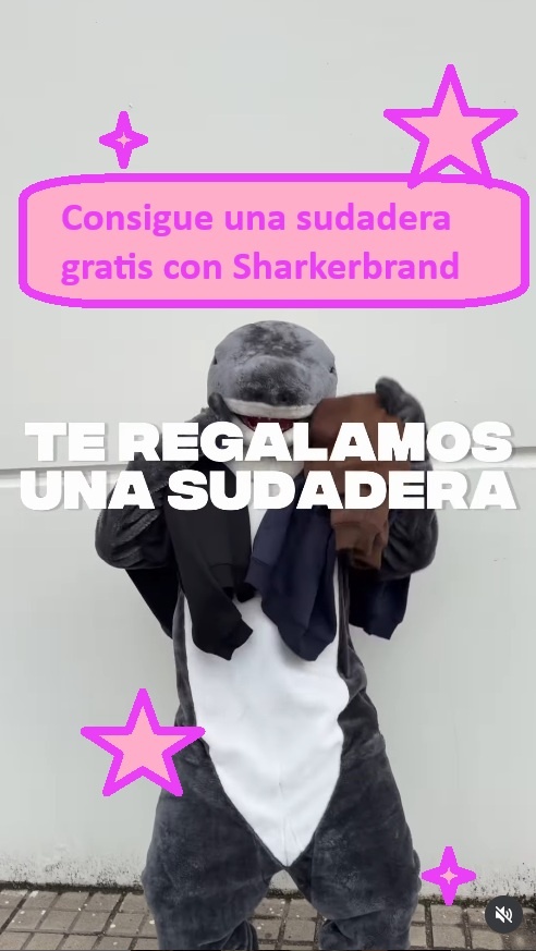 Consigue una sudadera gratis con Sharkerbrand