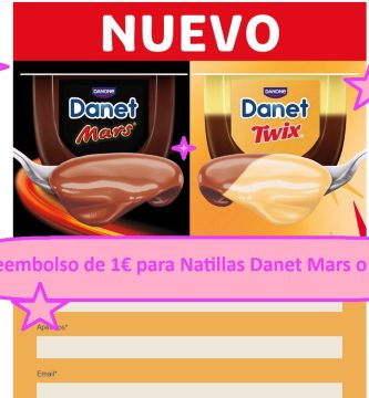 Reembolso de 1€ para Natillas Danet Mars o Twix