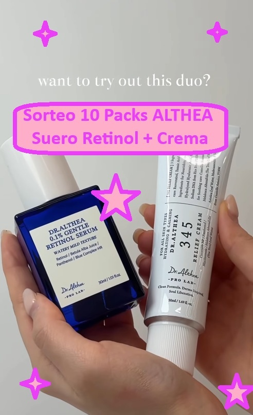 Sorteo 10 Packs ALTHEA Suero Retinol + Crema