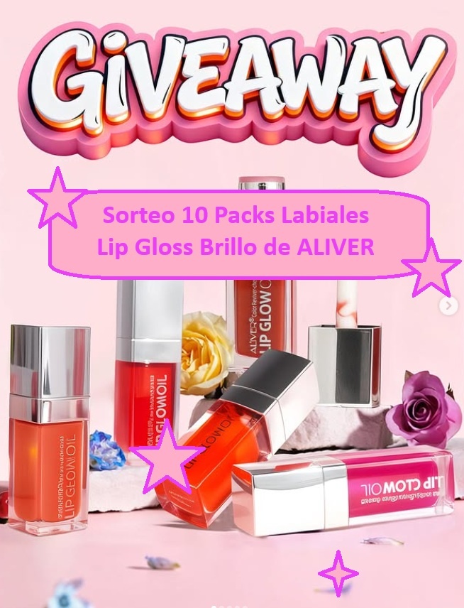 Sorteo 10 Packs Labiales Lip Gloss de ALIVER