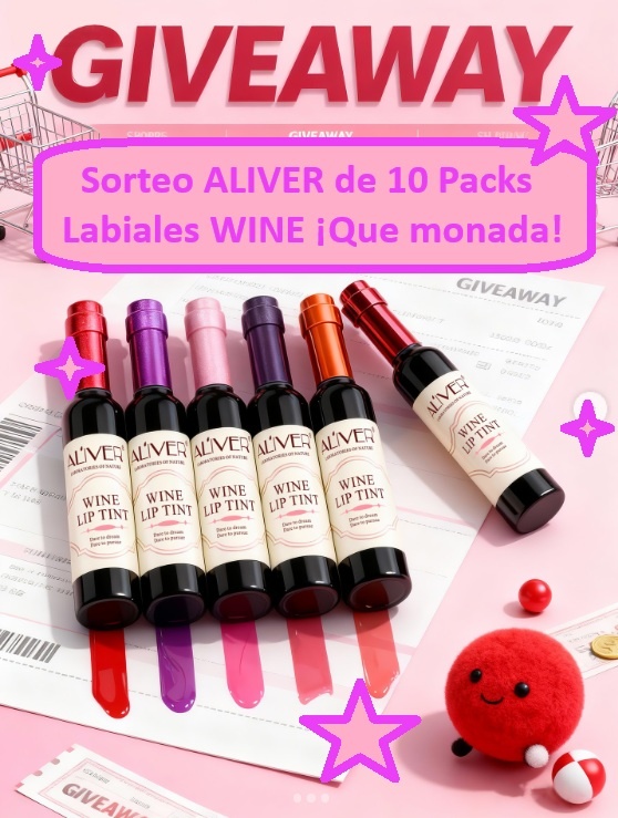Sorteo ALIVER de 10 Packs Labiales WINE