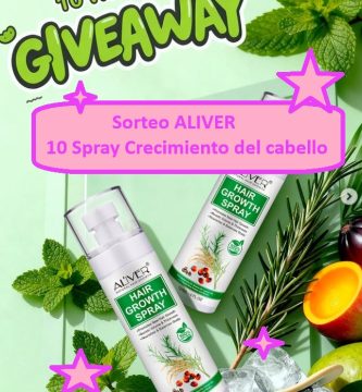 Sorteo ALIVER de 10 spray crecimiento del cabello