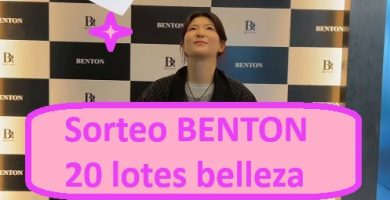 Sorteo BENTON 20 lotes belleza