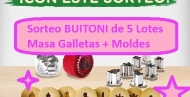 Sorteo BUITONI de 5 Lotes Masa Galletas + Moldes