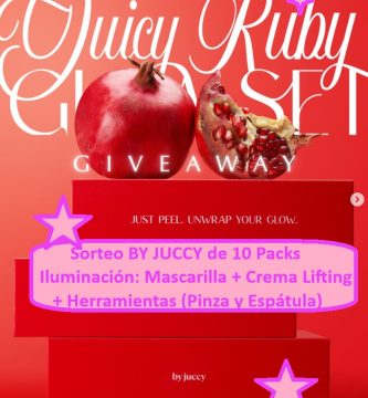 Sorteo BY JUCCY de 10 Packs Iluminación Mascarilla y Crema Lifting