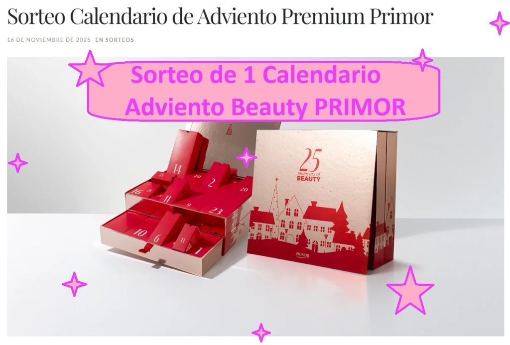 Sorteo Calendario Adviento PRIMOR