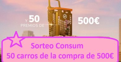 Sorteo Consum de 50 carros de la compra por valor de 500 euros