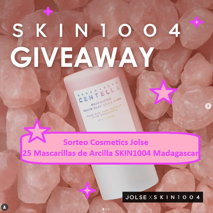 Sorteo Cosmetics Jolse de 25 Mascarillas de Arcilla Skin1004 Centella de Madagascar