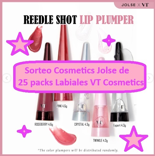 Sorteo Cosmetics Jolse de 25 packs de Labiales TV Cosmetics