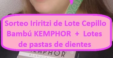 Sorteo Iriritzi de Lote Cepillo bambu kemphor mas lote de pasta de dientes