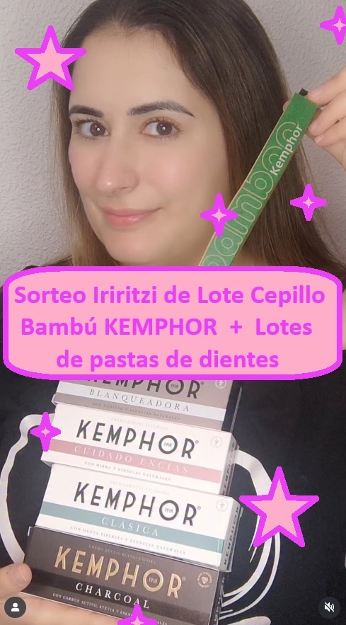 Sorteo Iriritzi de Lote Cepillo bambu kemphor mas lote de pasta de dientes