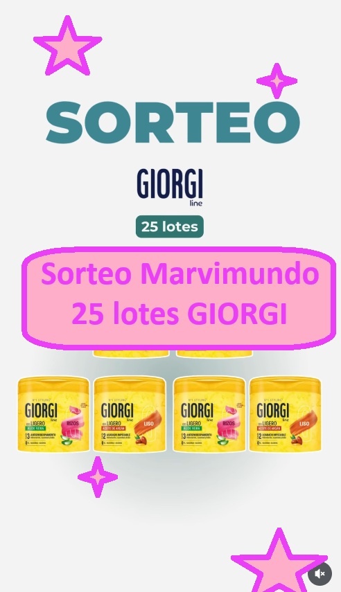 Sorteo MARVIMUNDO 25 lotes GIORGI