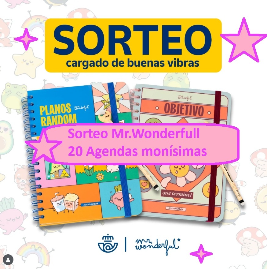 Sorteo Mr.Wonderfull de 20 Agendas monísimas
