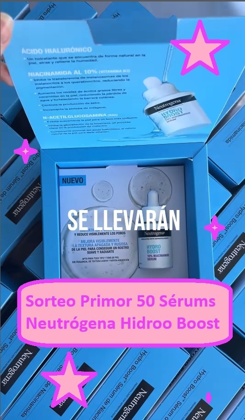 Sorteo Primor 50 Sérums Neutrógena Hidroo Boost