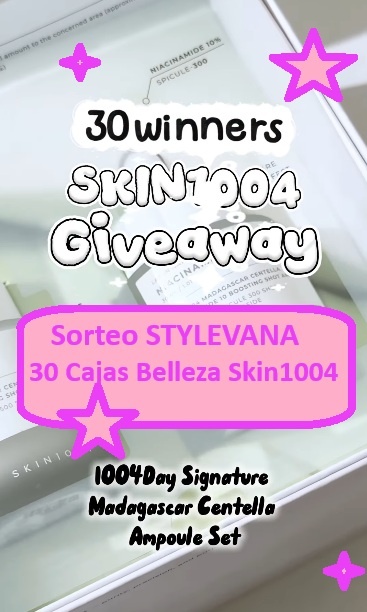 Sorteo STYLEVANA de 30 cajas gratis belleza Skin1004