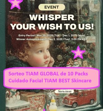 Sorteo TIAM GLOBAL de 10 Packs Cuidado Facial TIAM BEST Skincare