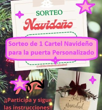 Sorteo de 1 Cartel Navideño para la puerta Personalizado