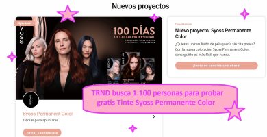 TRND busca 1.100 personas para probar gratis Tinte Syoss Permanente Color