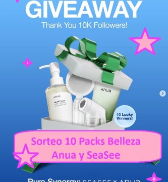 Sorteo 10 packs belleza ANUA y SeaSee