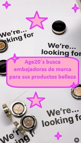Age20´s busca embajadoras de marca para sus productos de belleza