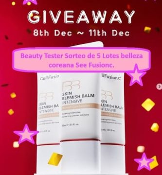Beauty Tester Sorteo de 5 Lotes belleza coreana See Fusionc.