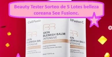 Beauty Tester Sorteo de 5 Lotes belleza coreana See Fusionc.