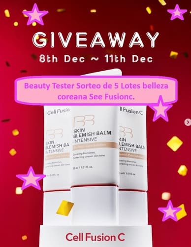 Beauty Tester Sorteo de 5 Lotes belleza coreana See Fusionc.