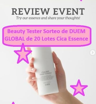 Beauty Tester Sorteo de DUEM GLOBAL de 20 Lotes Cica Essence