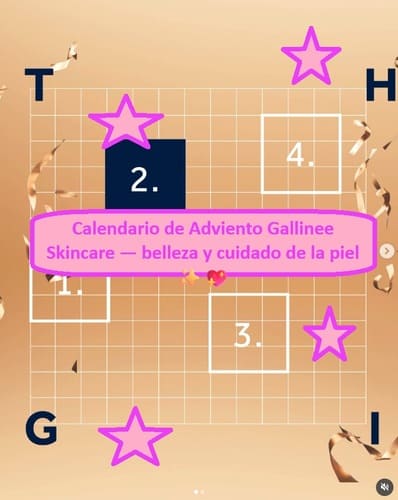 Calendario de Adviento Gallinee Skincare — belleza y cuidado de la piel ✨💖