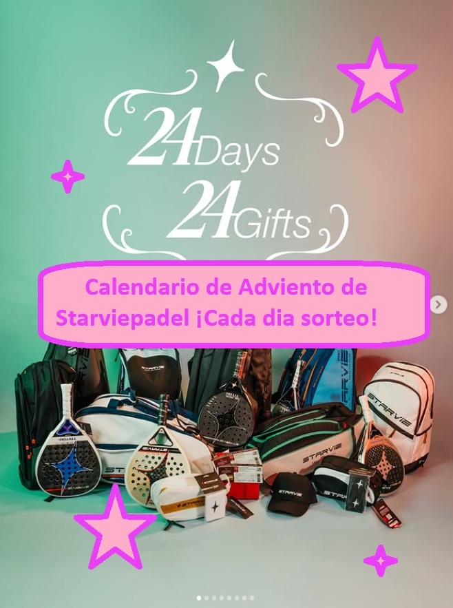 Calendario de Adviento de Starviepadel ¡Cada dia sorteo!