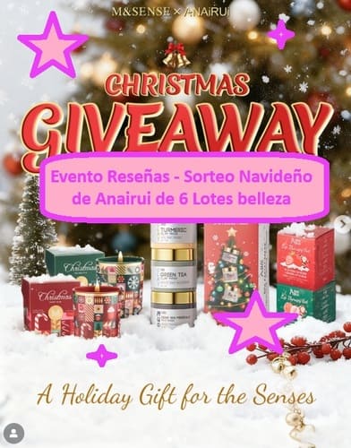 Evento Reseñas - Sorteo Navideño de Anairui de 6 Lotes belleza