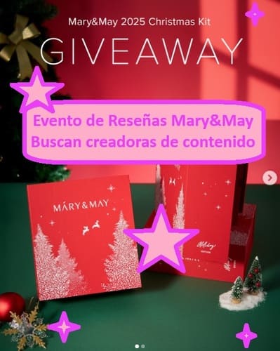 Evento de Reseñas Mary&May Buscan creadoras de contenido