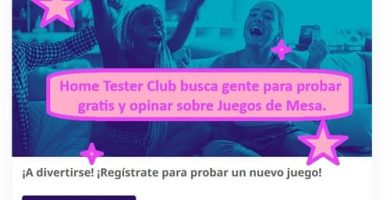 Home Tester Club busca gente para probar gratis y opinar sobre Juegos de Mesa.