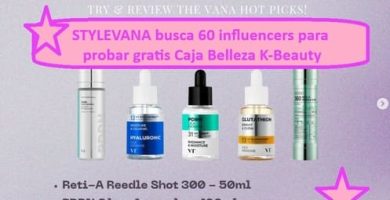 SYLEVANA busca 60 Influencers de marca para probar gratis caja belleza K Beauty