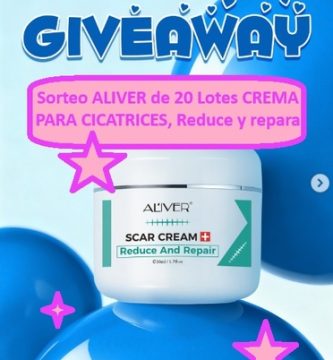 Sorteo ALIVER de 20 Lotes CREMA PARA CICATRICES, Reduce y repara
