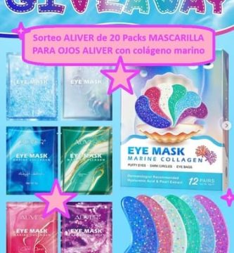 Sorteo ALIVER de 20 Packs MASCARILLA PARA OJOS ALIVER con colágeno marino