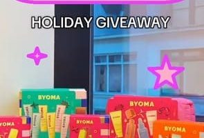 Sorteo Byoma 10 Kits Navideños de Belleza