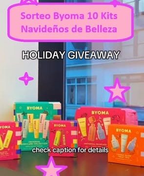 Sorteo Byoma 10 Kits Navideños de Belleza