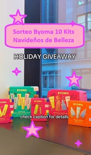 Sorteo Byoma 10 Kits Navideños de Belleza