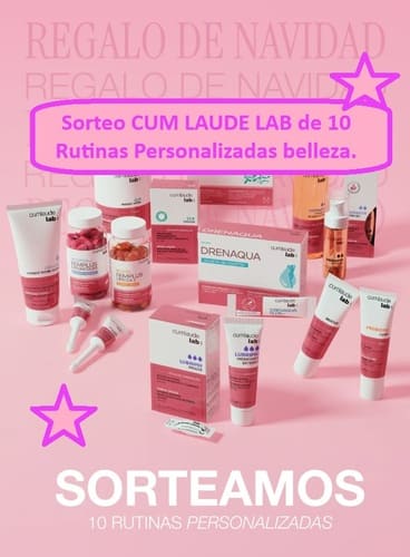 Sorteo CUM LAUDE LAB de 10 Rutinas Personalizasas belleza.