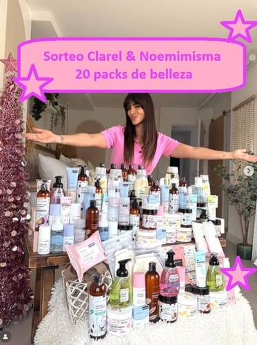 Sorteo Clarel & Noemimisma de 20 packs de belleza