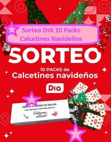 Sorteo DIA 10 Packs Calcetines Navideños